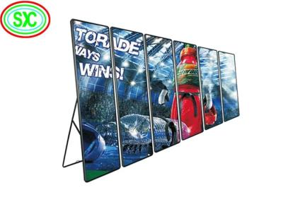 China P3 Ultra Thin Protable flexible Digital LED Poster Display 4cm thickness for sale