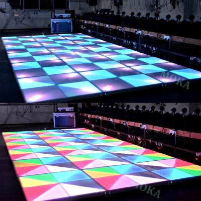China New design indoor and outdoor Dance Floor LED Screen disco bar floor LED for Wedding for sale