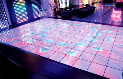 China O arrendamento video de Oudoor P5 Dance Floor, casamento Dance Floor ilumina a definição de HD 64*32 à venda