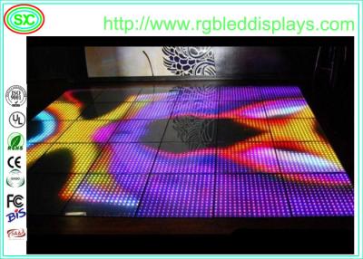 China Color llevado de acrílico encantador sensible interactivo del cambio del Rgb del panel de Dance Floor del disco en venta