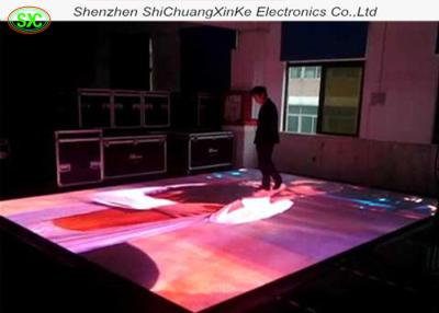 China P8.928 full color customised interactive led floor tile screen, interactive dance floor without moire effec for sale