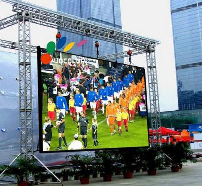 China SMD1921 P3.91 outdoor led screen 3840HZ brightness 5500cd cabinets 500mm x 500mm for sale