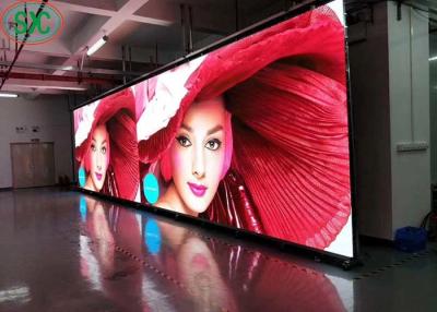 China 40000 dots/sqm SMD LED Screen indoor usage iron and steel cabinet for sale