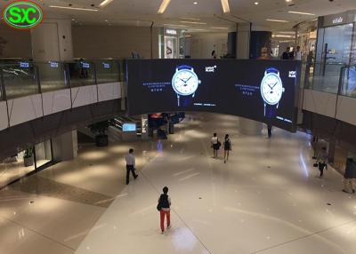 Chine Location P3.91 flexible accrochant l'écran visuel mené d'intérieur de mur pour le concert d'exposition à vendre