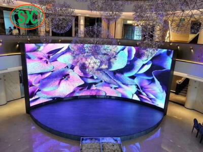 China Rental LED wall indoor advertising LED display  p3.91 p4.81 flexible indoor advertising curved stage led screen for sale