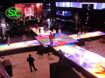 China Fashionable Indoor Dance Floor With 6.25mm Pixel Pitch , 250mm*250mm interactive led dance floor screen for sale