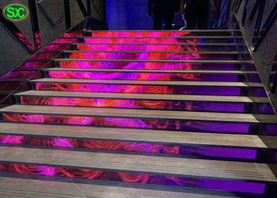 China High Definition P4 Front Staircase Flexible LED Screen Energy Saving Design for sale