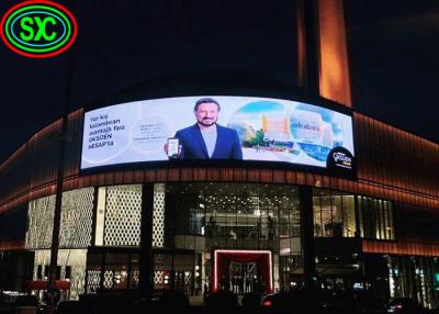 China Curved Outdoor Led Advertising Display , P6 P8 P10 Led Panel Full Color 20 Watt for sale