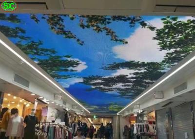 중국 옥외 Foldable 지도된 커튼 영상 벽 P5 Hd 가동 가능한 커튼 천장에 의하여 지도되는 전시 판매용