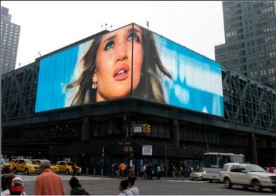 China Square Advertising LED Screens , Full Color HD LED Video Display Large Media Facade for sale
