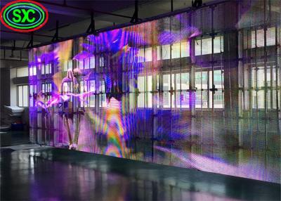 China Transparent LED Screen P3.91 commercial advertising glass window display indoor transparent led display screen for sale