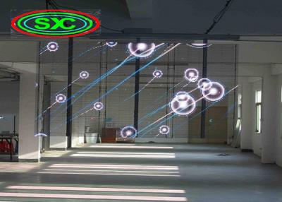 China Pantalla transparente a todo color P3.91 de 4500nits SMD2020 LED en venta