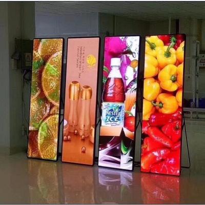 China 4K Indoor P2.5 poster LED display standard product dimension 640*2000mm for exhibition for sale