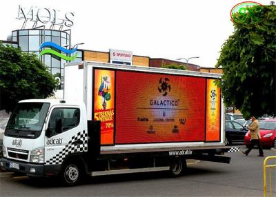 China Exterior High Brightness full color  P10mm Truck Mobile LED Display with iron cabinet for sale