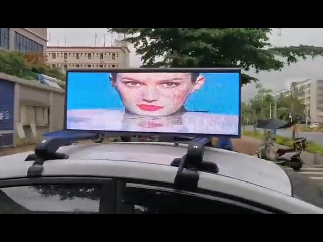 Vivid Animation Mobile P5 Taxi Top Led Screen Waterproof IP65 For Ads Module Size 320*160mm