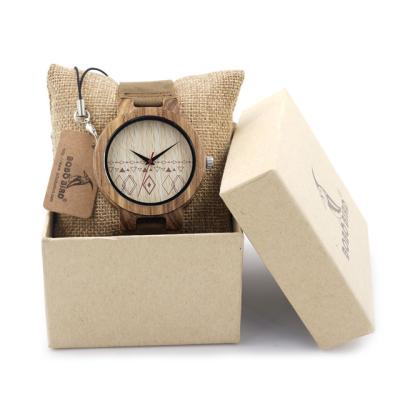 China Casual Leather Strap Watch Wooden Men Wrist Watch for sale