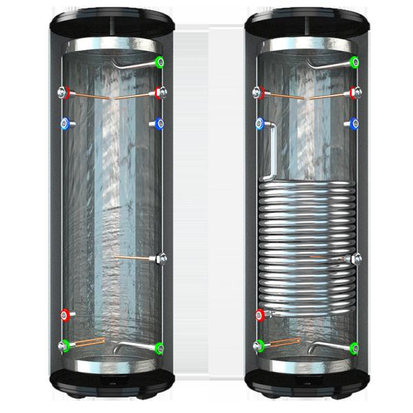 Quality 400L SUS304 Fast Recovery Hot Water Tank With Heat Recovery Coils for sale
