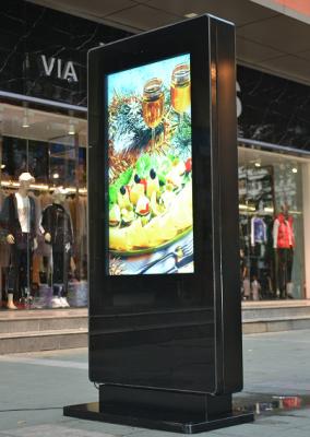 China 2500 nits High Brightness 55 inch Double Sided Outdoor Digital Totem , 2K/4K Resolution for sale