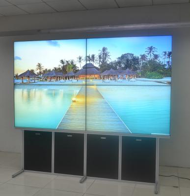 中国 コントローラーで造られる多入れられた狭い斜面LCDのビデオ壁、2x2ビデオ壁55インチ 販売のため