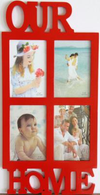 China our home photo frame wood photo frame 4 opening photo frame letter picture photo frame for sale