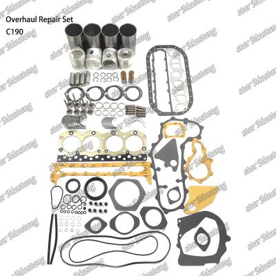 中国 C190 Overhaul Repair Set Cylinder Liner Piston Kit Gasket Kit Valve Seat Guide Main Bearing Con Rod Bearing For Isuzu 販売のため