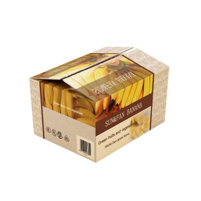 China Impressão CMYK personalizada Caixa de papel corrugado Para frutas e legumes Caixa de embalagem para bananas à venda