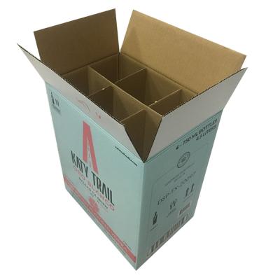 China 6 Bottle Wine Shipper Round Box Packaging Made Of Recyclable Paper Material Structure for sale