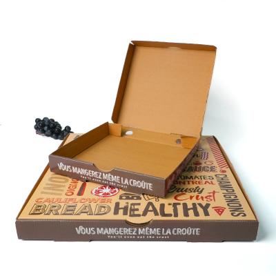 China Printing Handling UV Coating Corrugated Carton Pizza Box For Custom Order for sale