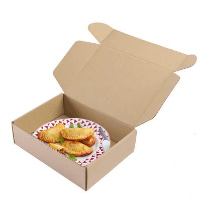 China Embalaje de caja desechable de alimentos personalizado para 12 empanadas grises de cartón ondulado en venta