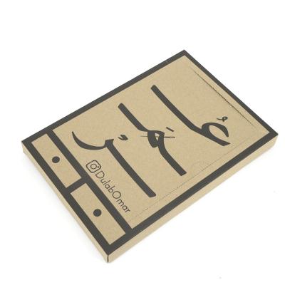 China Custom Size Rigid Box Packaging Personalized Recycled Kraft Paper Book Shape Photo Box for sale