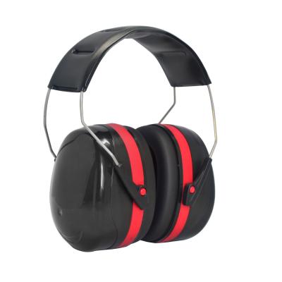 China CE EN352 ANSI AS/NZS Approval Red and Black Safety Earmuffs for Reducing Noise Levels for sale