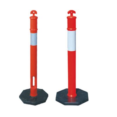 China 110cm SH-X010 PE Road Divider Warning Post Traffic Pole Traffic Bollards for Road Safety for sale