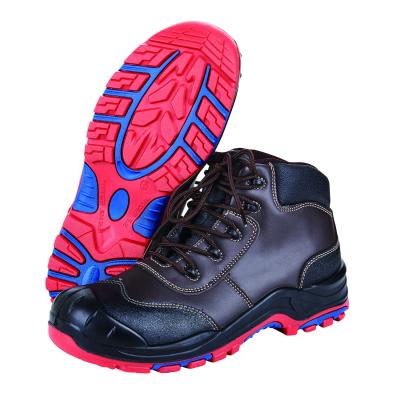 China Leather Work Shoes Footwear Safety Boots for Winter Season Midsole Material PU for sale