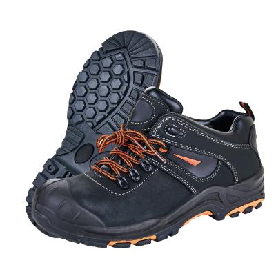 China Rubber Outsole Split Leather Upper Material Men's Work Safety Shoes Boots at UF-160 for sale