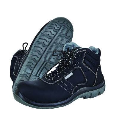 China Steel Toe Non-slip Protective Work Shoes with Anti-puncture Sole and Leather Material for sale
