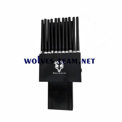 China 22 bands Cellular Cell Phone Jammer GSM CDMA 3G 4G 5G WiFi2.4g/5.8g GPSL1 315/433/868MHz Wireless signal Jammer for sale