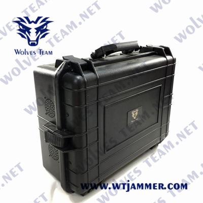 中国 Mobile Phone Bomb Signal Jammer Lojack GPS WiFi Suitcase Portable 2g/3G/4G/5G Signal Jammer 販売のため