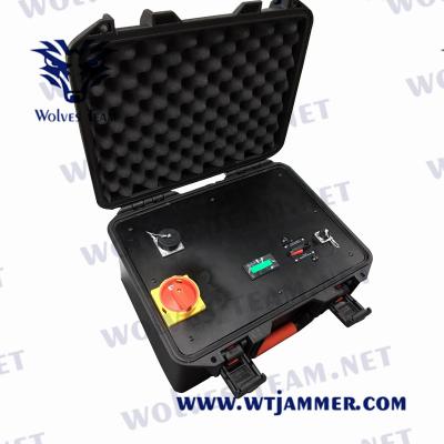 中国 High Power Portable WIFI GPS VHF Mobile phone 5G Signal Jammer Extra Back-pack Battery 販売のため