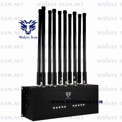 China Indoor 16 bands GSM 3G 4G 5G Cell Phone Jammer Lojack Remote Control All Celluar Phone Bands Signal Jammer for sale
