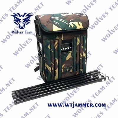 China OEM Manpack RF Backpack Signal Jammer 200 Meters GSM PCS 4G 5G for sale