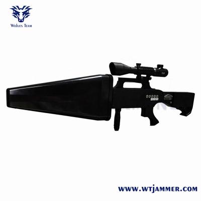 China 6 Bands Gun Type Anti Drone Jammers GPS WIFI2.4G WIFI5.8G Up To 2000m for sale