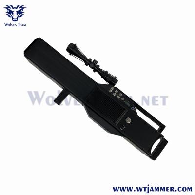 China Handheld GPS WiFi Signal Anti Drone Jammers Military Security 1200m for sale