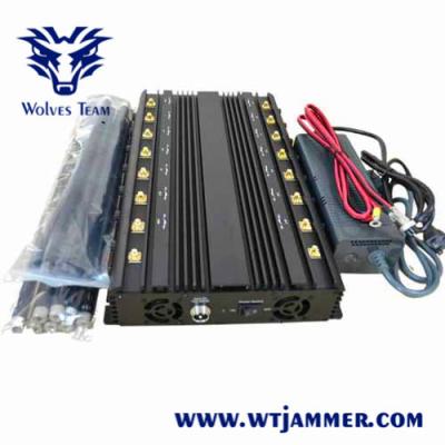 China UMTS 3G/GSM800/900MHz 4G 5G Mobile phone signal Jammer Jamming range up to 40m for sale