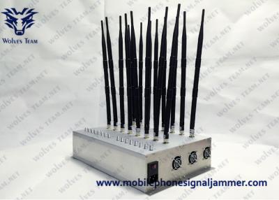 中国 Adjustable WIFI Gps Signal Blocker 22 Antennas Cell Phone Signal Jammer GSM 4G 5G 315/433MHz Jammer 販売のため