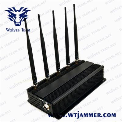 中国 装置25メートルの2.4G 4.9G 5.0G 5w Wifi信号の妨害機 販売のため