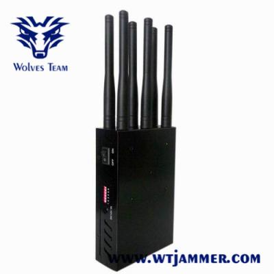 Cina Emittente di disturbo tenuta in mano del segnale di 12W CDMA GSM 3G 4G 5G WiFi Lojack in vendita