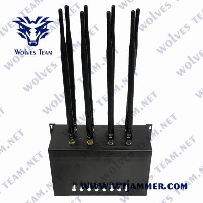 China Portable 8 bands High Power GSM 3G 4G 5G All Cell Phone Signal Jammer en venta