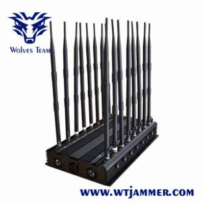 Chine VHF 35W de fréquence ultra-haute portatif des antennes 3G 4G 5G WiFi du brouilleur 18 de signal de L1 L2 L5 Lojack à vendre