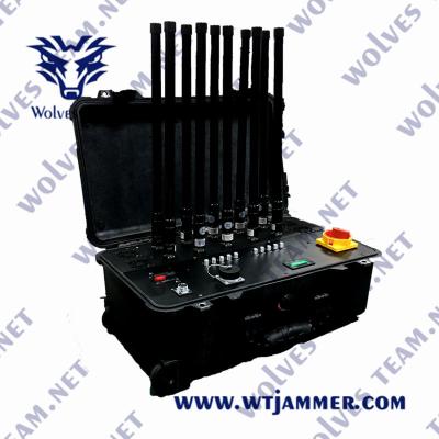 China Jammer impermeável portátil do sinal do jammer 220W do sinal do FCC CDMA 960MHz G/M à venda