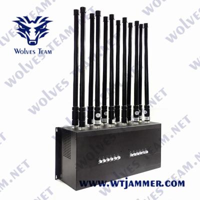 중국 DCS GSM GPS WIFI UHF VUH 방해 전파 방해기 CDMA 24W 12 안테나 데스크탑 판매용